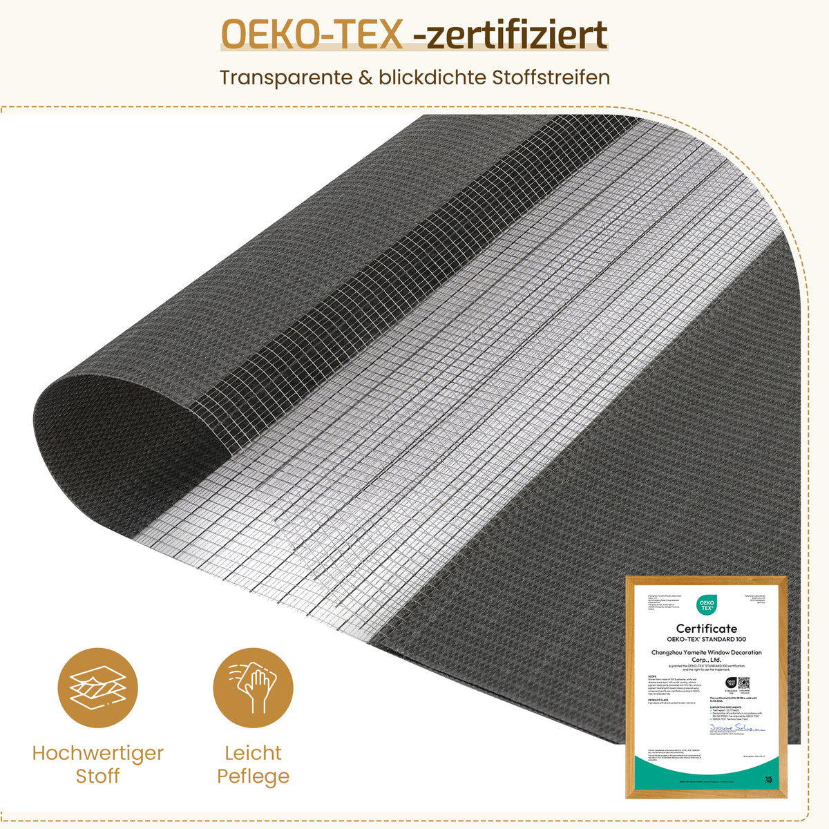 Doppelrollo Duo Rollo Klemmfix ohne Bohren Anthrazit